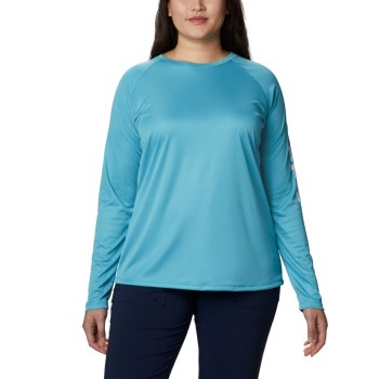 Columbia Ženske Majice S Kapuljačom - Tidal Heather Long Sleeve Bijele | OZHJ-23891